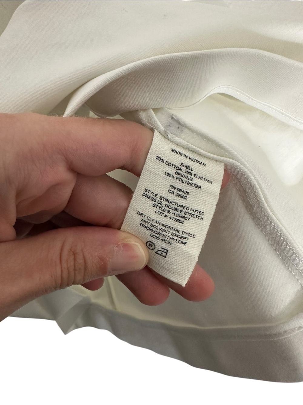 Theory Sleeveless White Shift Dress 00 Minimalistic Business - Picture 3 of 4
